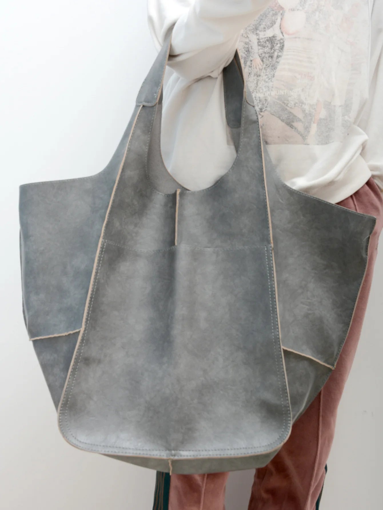 شنطة جلد فاخرة للنساء - Classic Retro Women's Bags Simple Casual