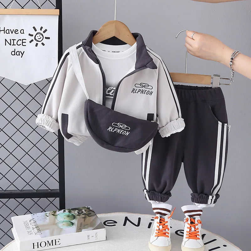 خريف جديد أولاد baby children طقم كاجوال collar أكمام طويلة high quality two-piece أطفال wear custom print 3d logo for toddlers
