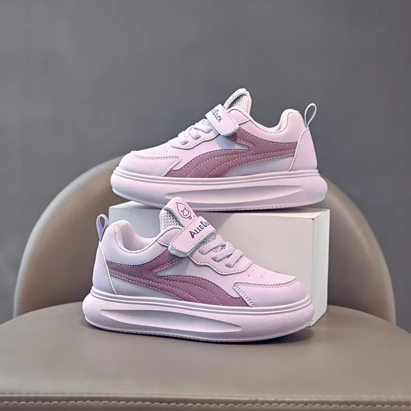موضة 2025 جديد كاجوال joker flat bottom sneakers for little أولاد and بنات non-slip shoes for four seasons baby friendly