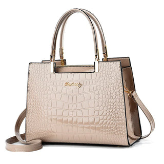 شنطة سهرة فاخرة للنساء - 2024 Solid Color Alligator Pattern Hand