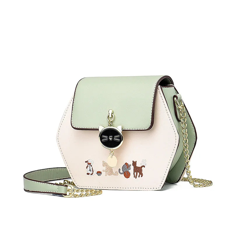 شنطة جلد فاخرة للنساء - 2024 New Designer Ladies Shoulder Bag Cr