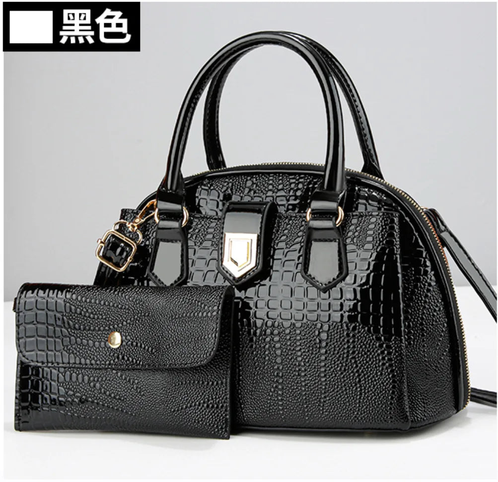 شنطة جلد عملية للنساء - 2024 New Wholesale Luxury Leather Fashio