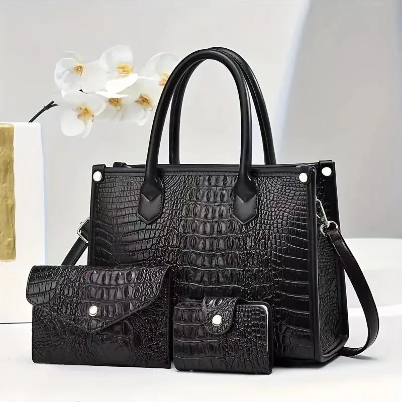 شنطة جلد كاجوال للنساء - 2025 New Wholesale 3 in 1 Shoulder Bags