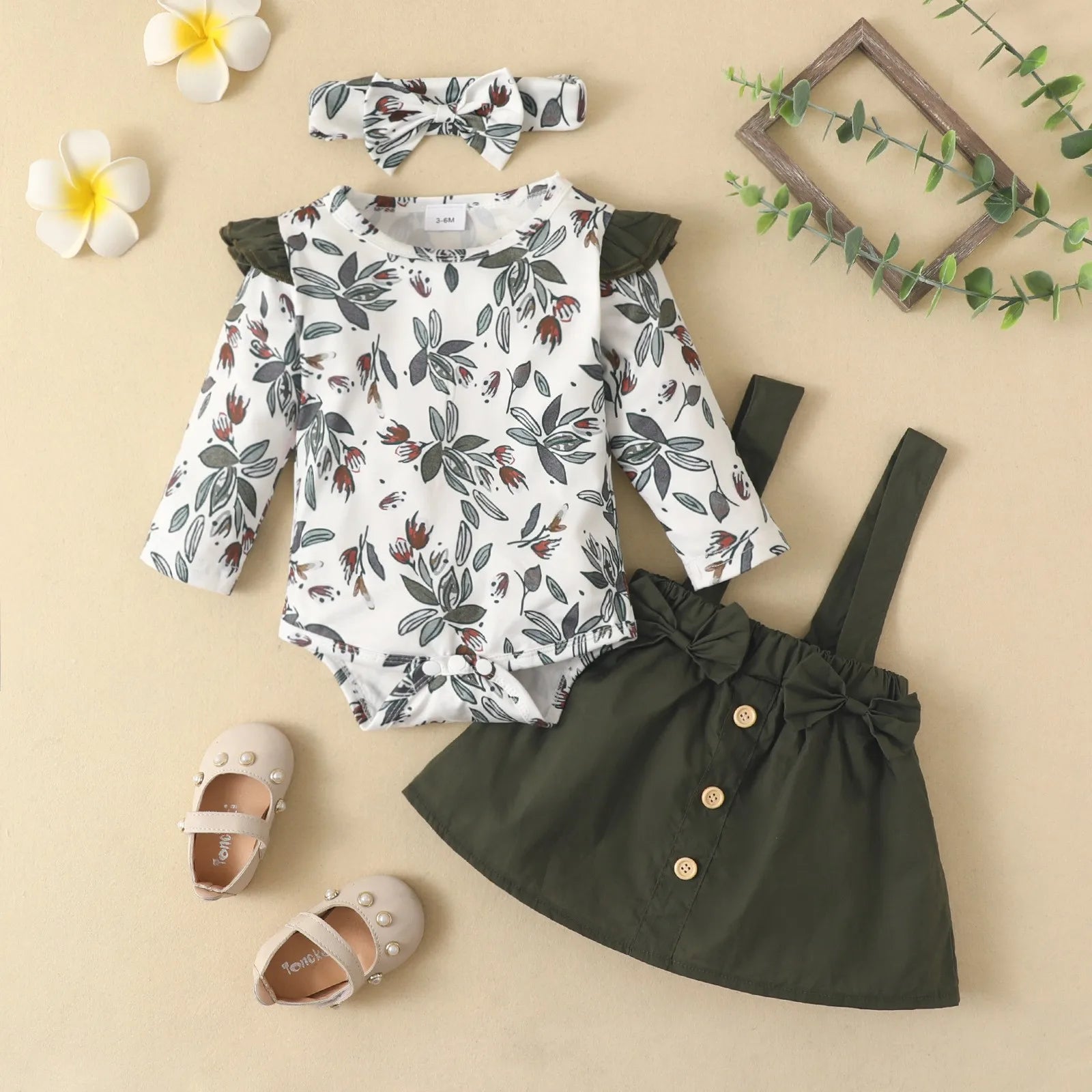 unisex newborn baby rompers طقم بنات bodysuit romper & جيب woven fabric for ربيع خريف season