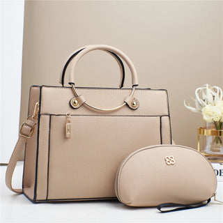 شنطة جلد مميزة للنساء - 2024 Fashion Ladies Shoulder Bags Set La