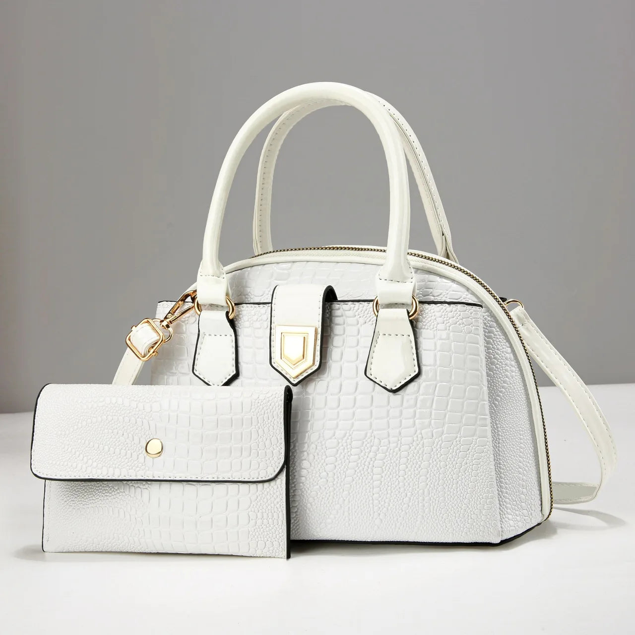 شنطة جلد عملية للنساء - 2024 New Wholesale Luxury Leather Fashio