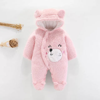 newborn baby clothing شتاء warm rompers toddler أولاد بنات أكمام طويلة velvet thick jumpsuits baby ناعم sleepwear