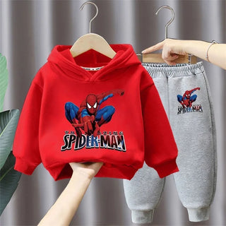 cheap price جديد أولاد' كاجوال outfits two-piece cotton hoodie بدلة with foreign ستايل cartoon printed توب children's sizes