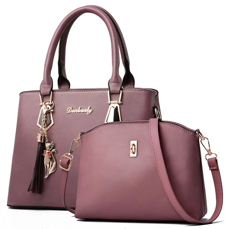 شنطة كتف عملية للنساء - 2025 Cat Shaped Tassel Fashion Girl Tote