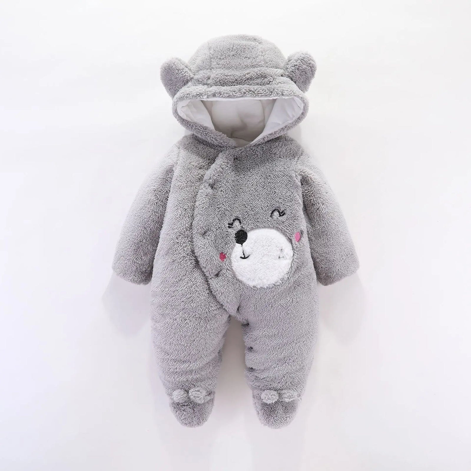 newborn baby clothing شتاء warm rompers toddler أولاد بنات أكمام طويلة velvet thick jumpsuits baby ناعم sleepwear