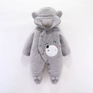 newborn baby clothing شتاء warm rompers toddler أولاد بنات أكمام طويلة velvet thick jumpsuits baby ناعم sleepwear