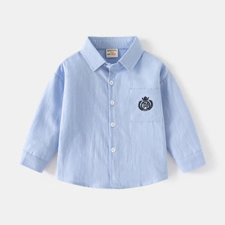 جديد baby أكمام طويلة shirt korean edition fashion embroidered children's shirt