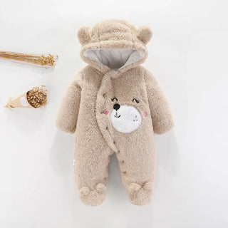 newborn baby clothing شتاء warm rompers toddler أولاد بنات أكمام طويلة velvet thick jumpsuits baby ناعم sleepwear