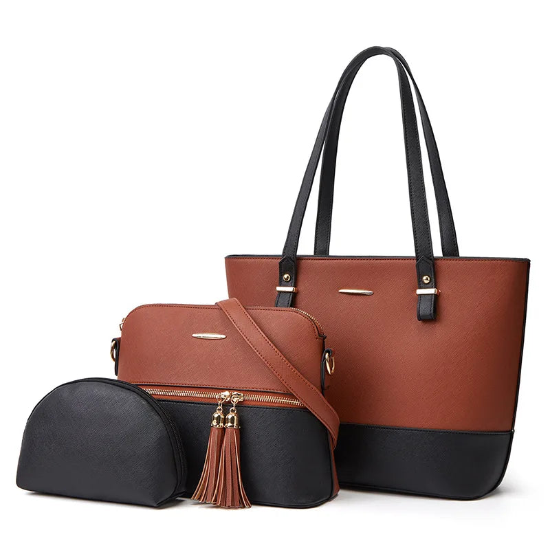 شنطة نسائية ترند للنساء - 2024 Atmospheric Set Bags Color Collisio