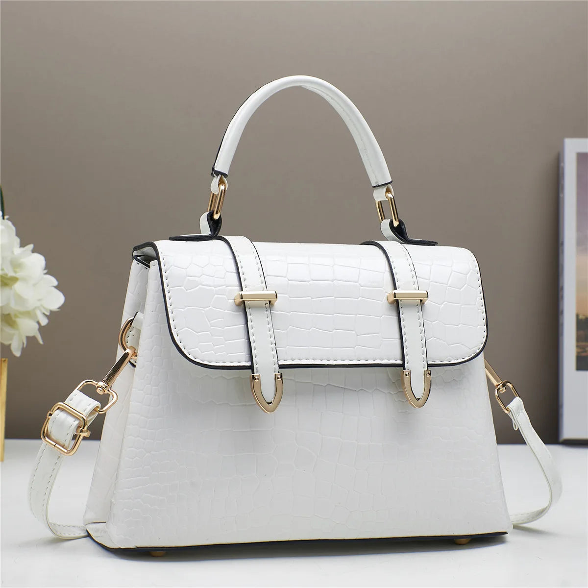 شنطة كتف أنيقة للنساء - 2025 PU Leather Wholesale Ladies Shoulde