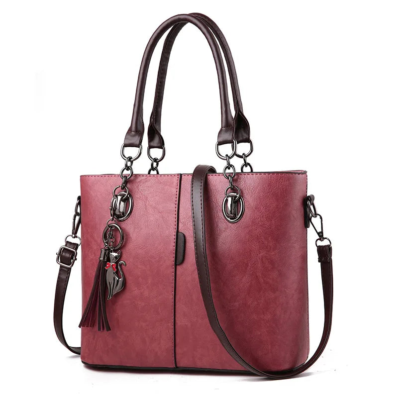 شنطة كتف مميزة للنساء - Newest Fashion PU Leather Fashion Ladies