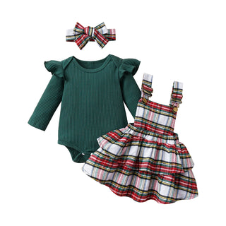 كاجوال baby بنت christmas woolen coat فيست and hair tape طقم gingerbread santa claus fawn فستان cute pattern ستايل