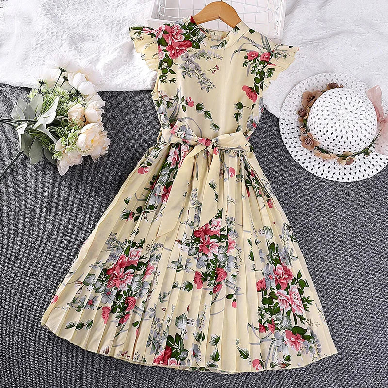 صيف retro أميرة جيب for بنات جديد korean version كاجوال فستان with round neck odm party ستايل