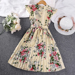صيف retro أميرة جيب for بنات جديد korean version كاجوال فستان with round neck odm party ستايل