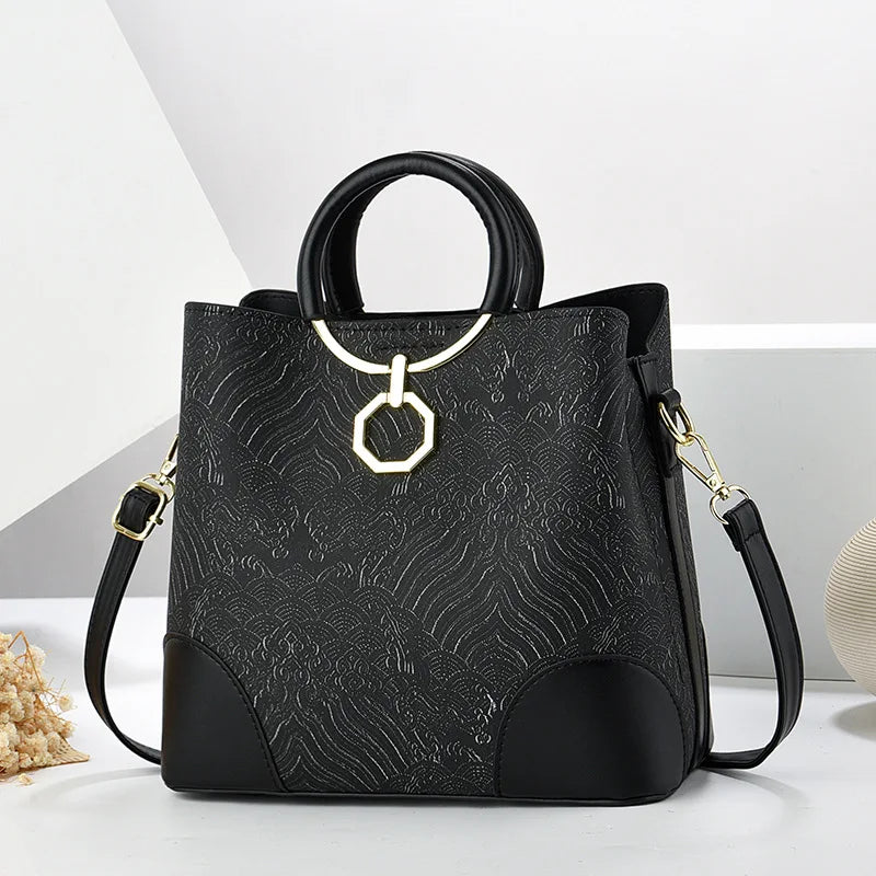 شنطة كتف أنيقة للنساء - New Wholesale Luxury Leather Fashion Qui
