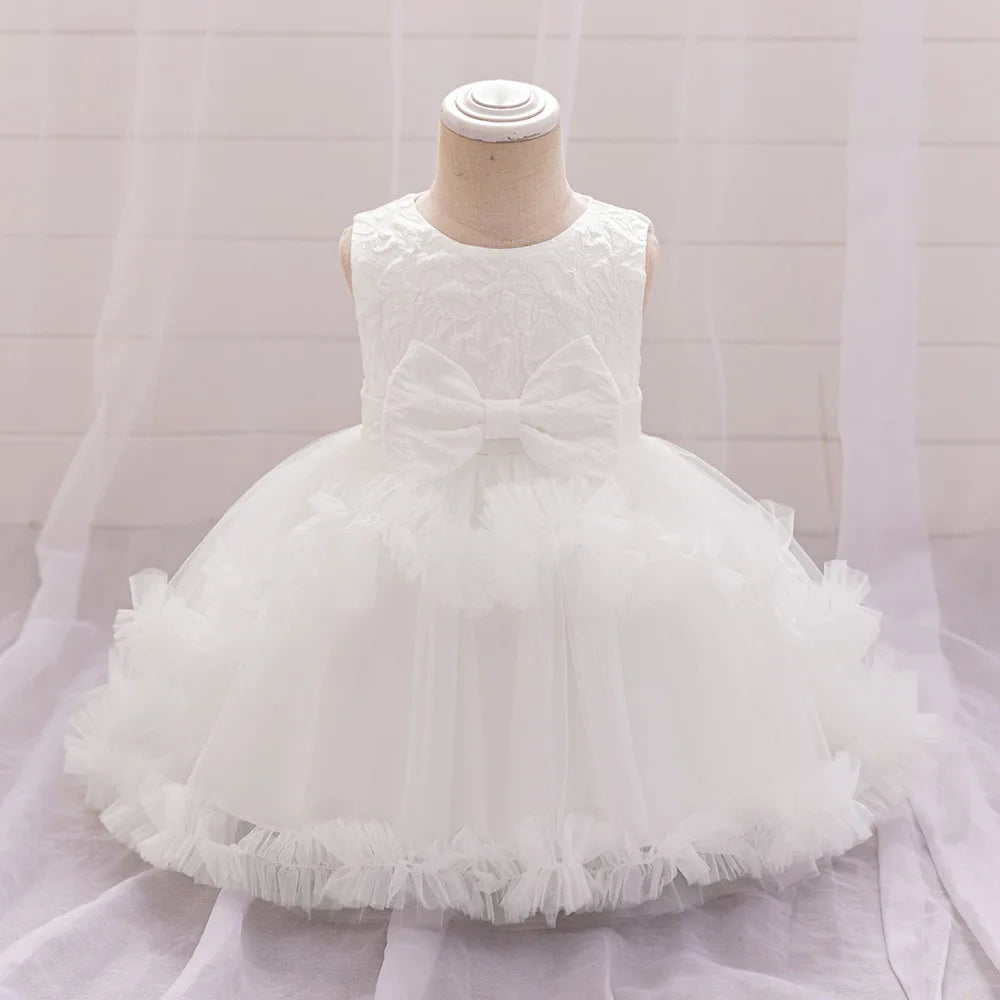 جديد year one بنات' bow puffy جيب فستان floral lace floral for صيف birthday parties knitted odm children's party فستان