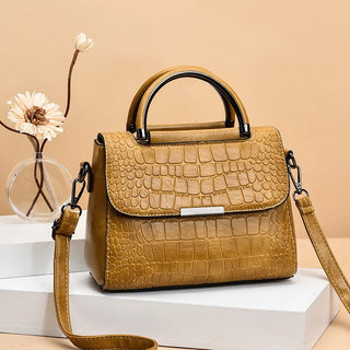 شنطة جلد عملية للنساء - 2023 Stone Pattern Hand Bags Ladies New