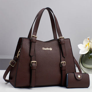 شنطة كتف ترند للنساء - Luxury Designer Women's Split PU Leather