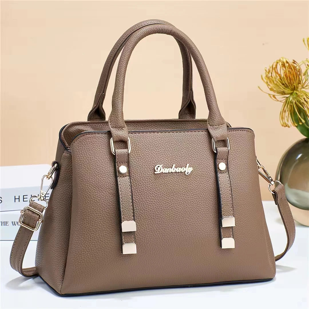 شنطة جلد كاجوال للنساء - High Quality Pu Leather Bag Custom Hand