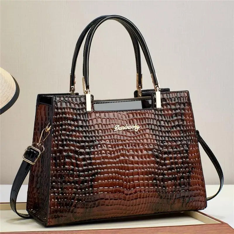 شنطة كتف عصرية للنساء - Women Tote Bags for Women PU Leather Lad