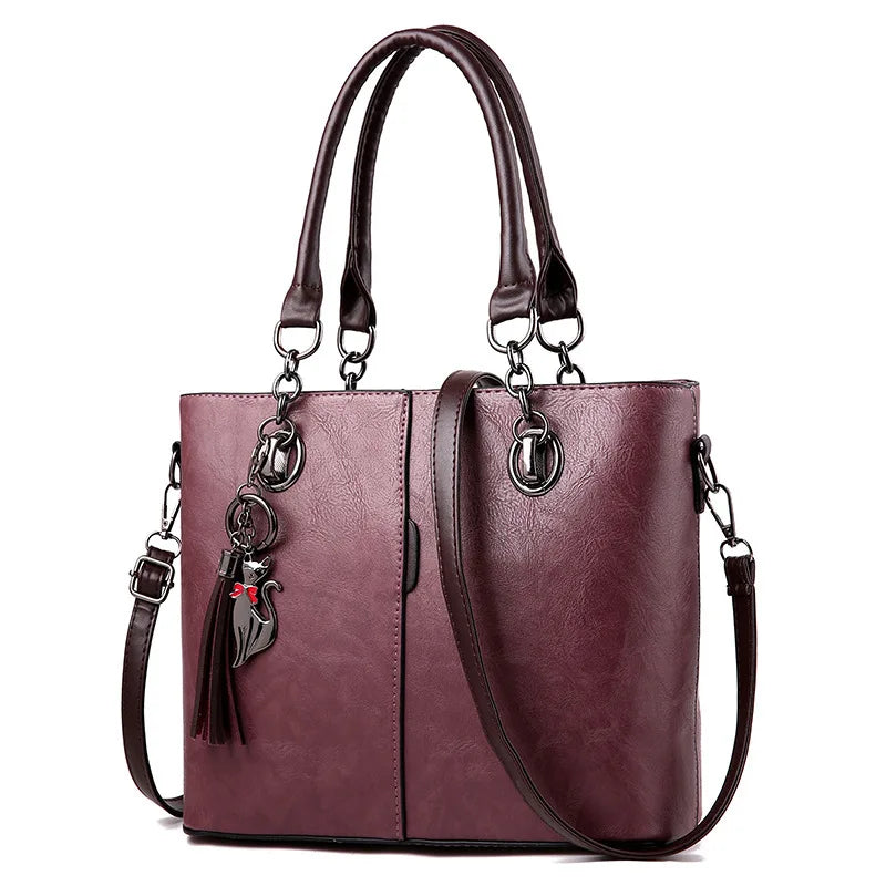 شنطة كتف مميزة للنساء - Newest Fashion PU Leather Fashion Ladies