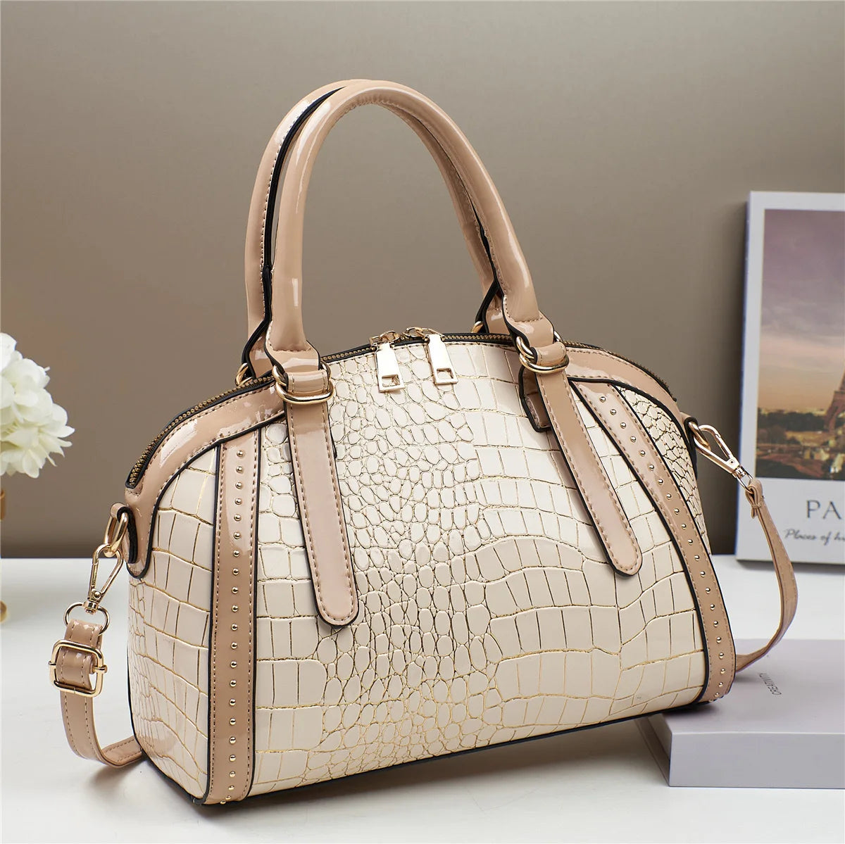 شنطة كروس عملية للنساء - 2025 New Wholesale Luxury PU Leather Fas