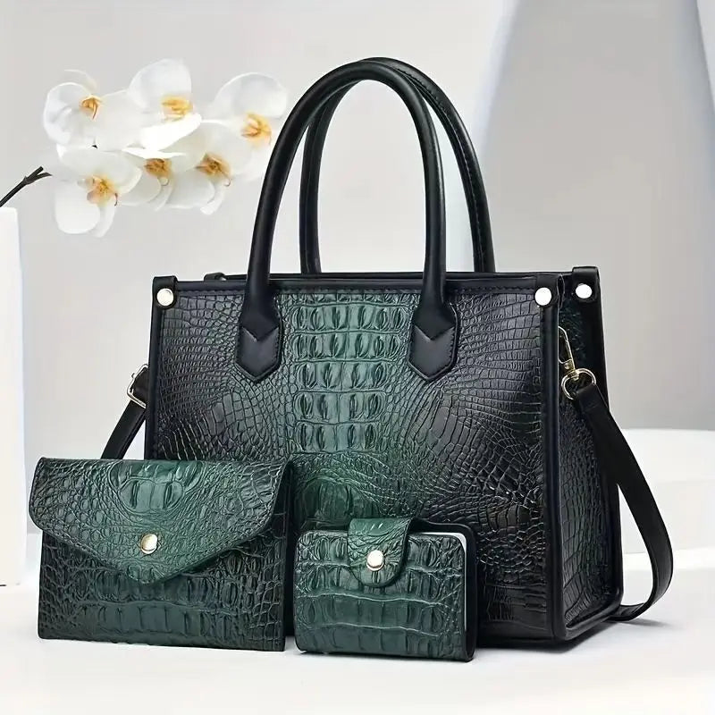 شنطة جلد كاجوال للنساء - 2025 New Wholesale 3 in 1 Shoulder Bags