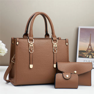 شنطة سهرة ترند للنساء - New Wholesale Luxury Women Bags Set Bran