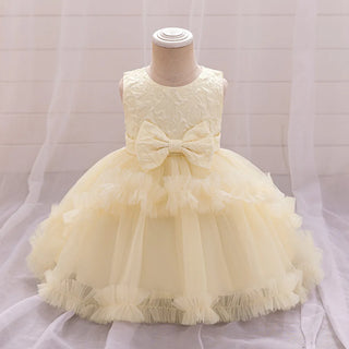 جديد year one بنات' bow puffy جيب فستان floral lace floral for صيف birthday parties knitted odm children's party فستان