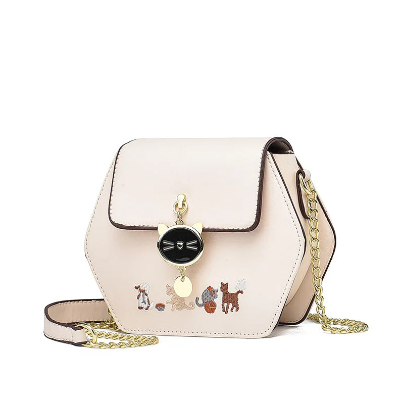 شنطة جلد فاخرة للنساء - 2024 New Designer Ladies Shoulder Bag Cr