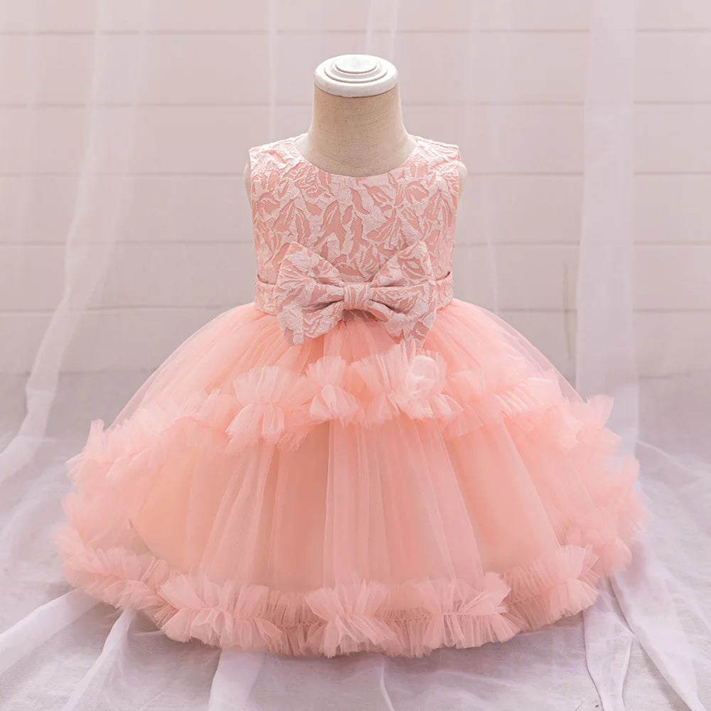 جديد year one بنات' bow puffy جيب فستان floral lace floral for صيف birthday parties knitted odm children's party فستان
