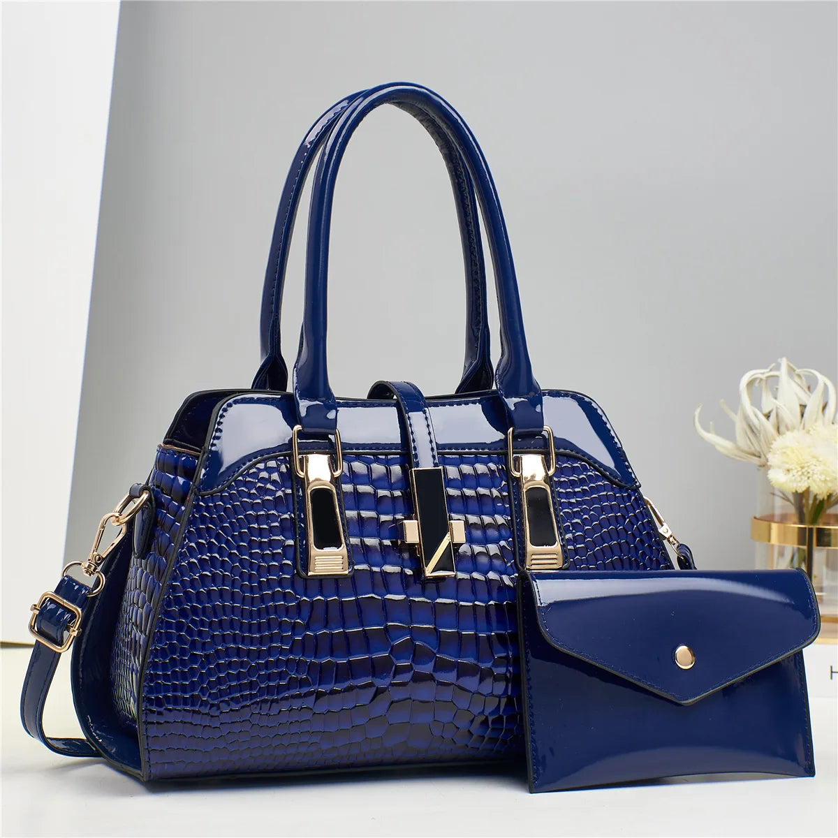 شنطة يد فاخرة للنساء - Wholesale Girls Golden Custom logo Moder