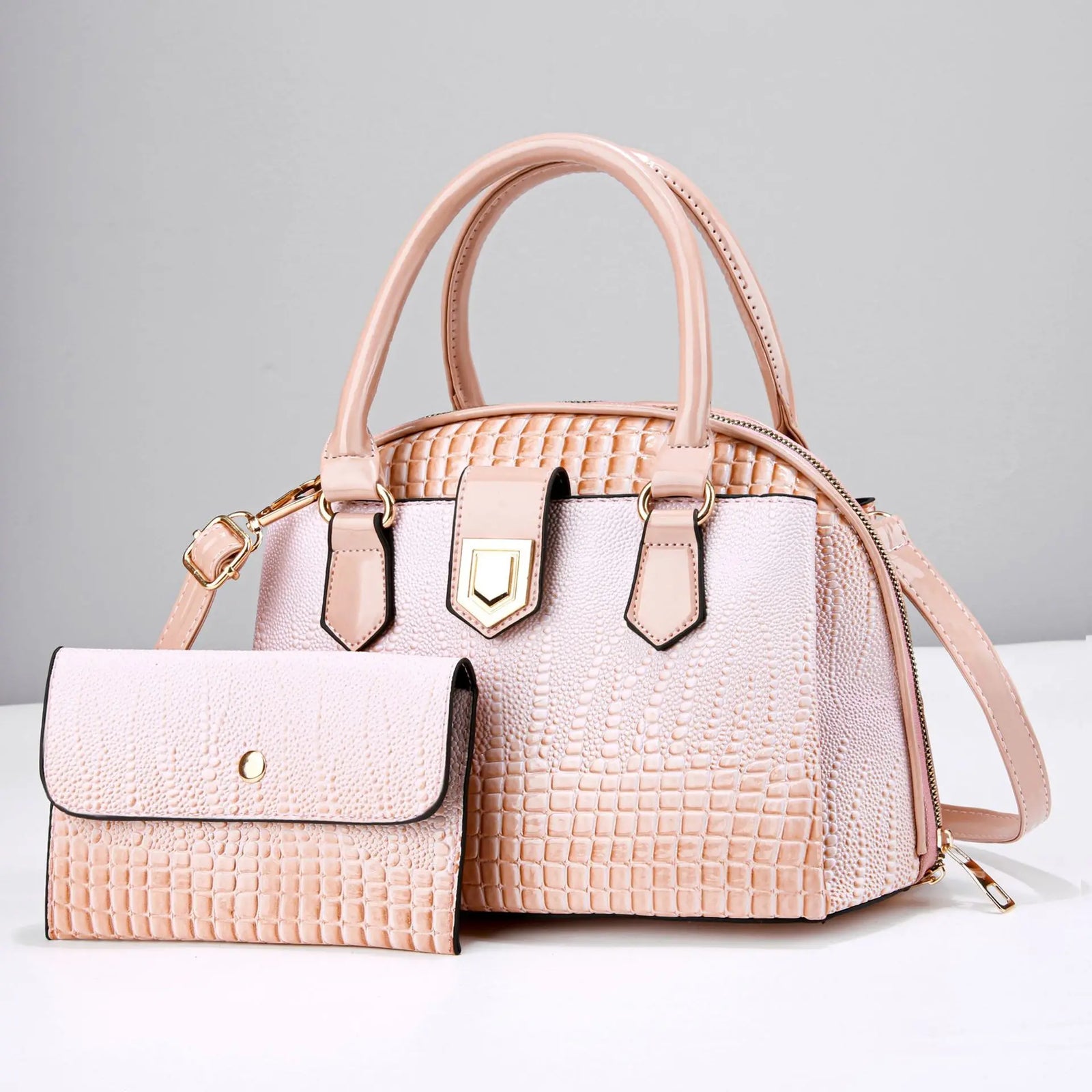 شنطة جلد عملية للنساء - 2024 New Wholesale Luxury Leather Fashio