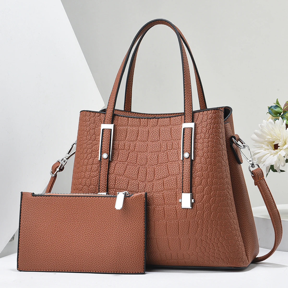 شنطة كتف عصرية للنساء - Luxury Designer Famous Fashion Luxury PU