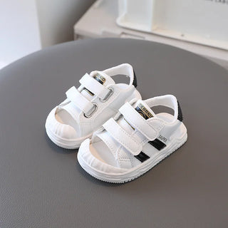 baby toddler sandals for بنات one-year-old صيف anti-kick beach shoes zip closure protective hair instead baotou