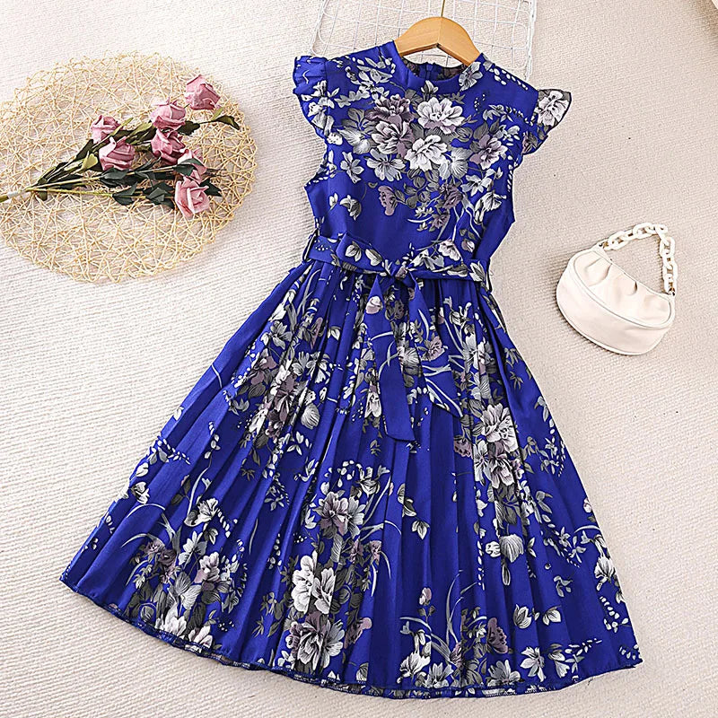 صيف retro أميرة جيب for بنات جديد korean version كاجوال فستان with round neck odm party ستايل