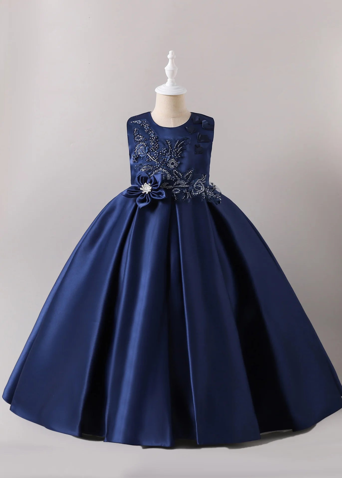 solid color أميرة فستان with جديد floral waist for بنات birthday party فستان صيف odm supply