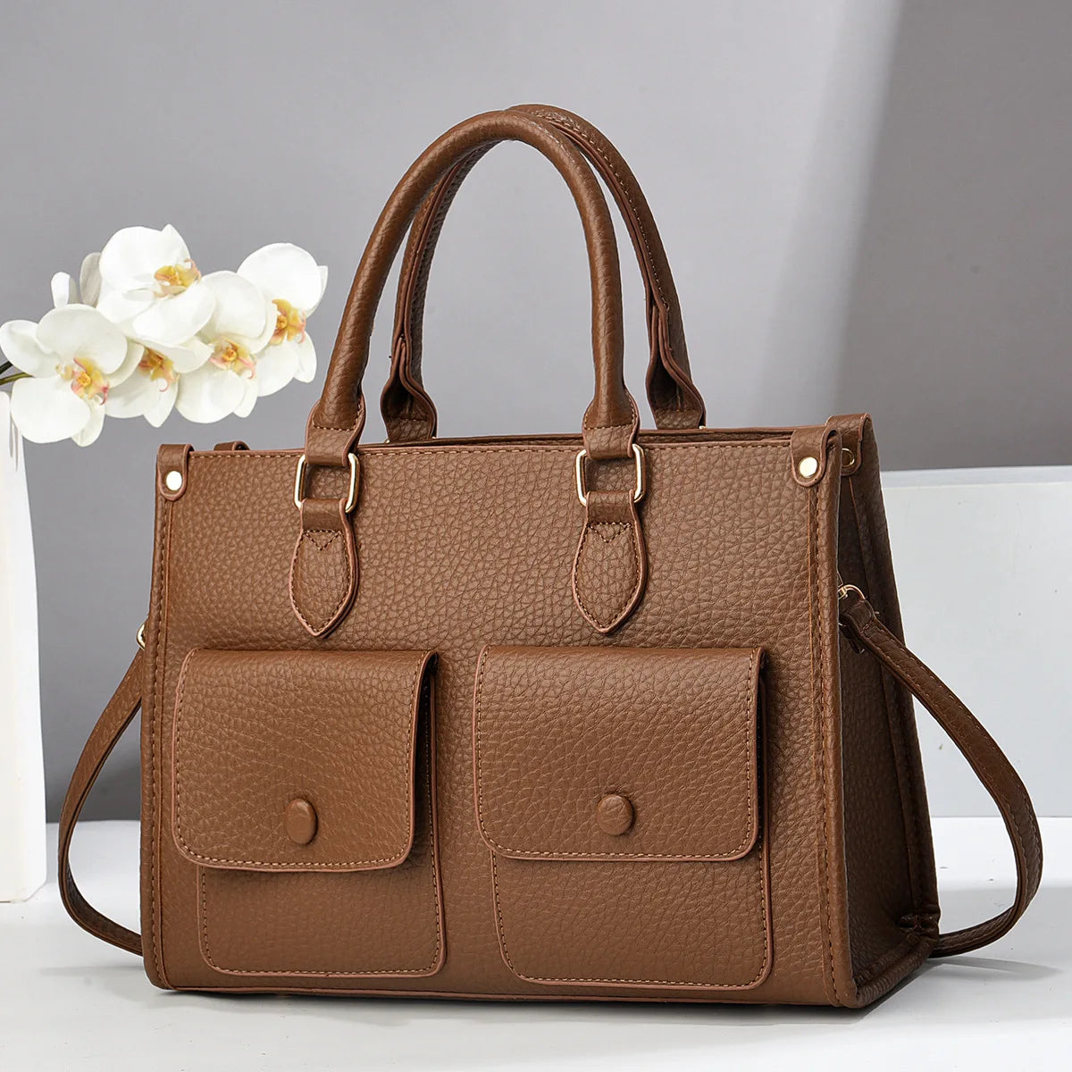 شنطة جلد عملية للنساء - 2025 Wholesale Fashion Women Hand Bags T