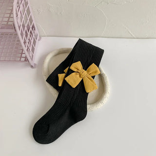 wholesale children's ربيع خريف solid color bow leggings baby bottoms anti-slip knitted technique كاجوال ستايل for بنات