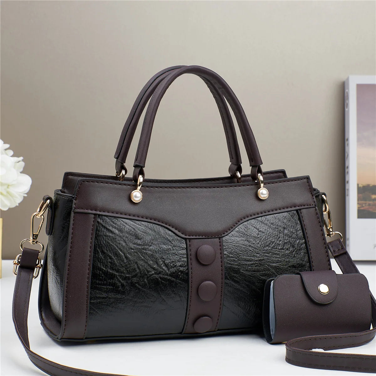 شنطة نسائية ترند للنساء - 2025 Wholesale Fashion Lady Bags Set Ne