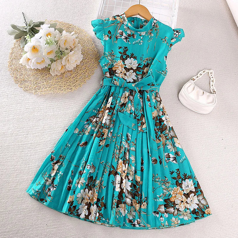 صيف retro أميرة جيب for بنات جديد korean version كاجوال فستان with round neck odm party ستايل