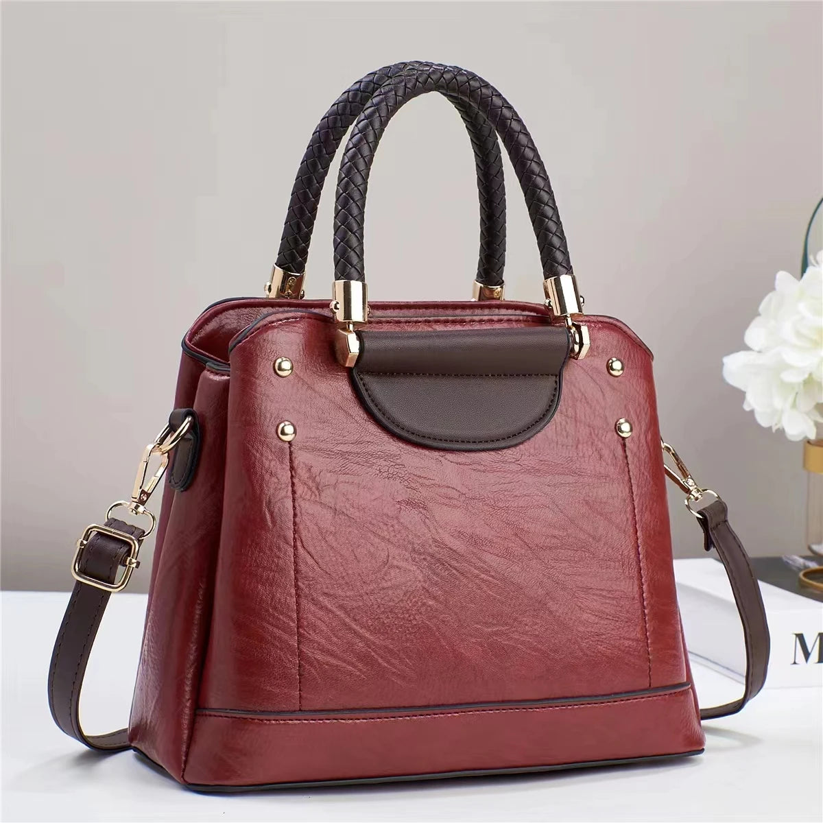 شنطة جلد عصرية للنساء - 2023 Hot Sale Pu Leather Girl Bags Ladie