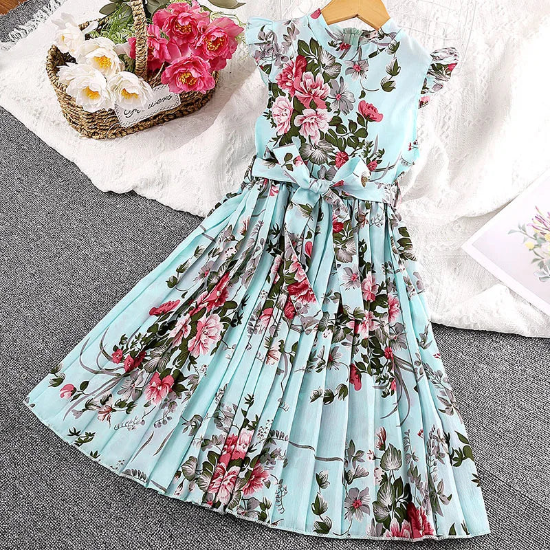 صيف retro أميرة جيب for بنات جديد korean version كاجوال فستان with round neck odm party ستايل
