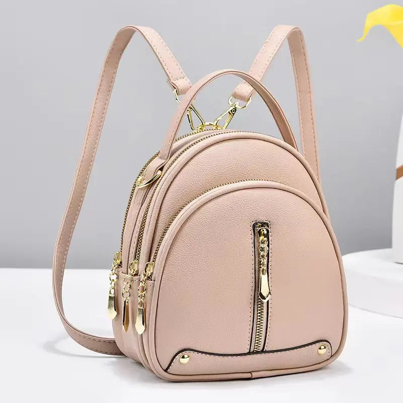 شنطة جلد كاجوال للنساء - Backpack Female New Backpacks for Women
