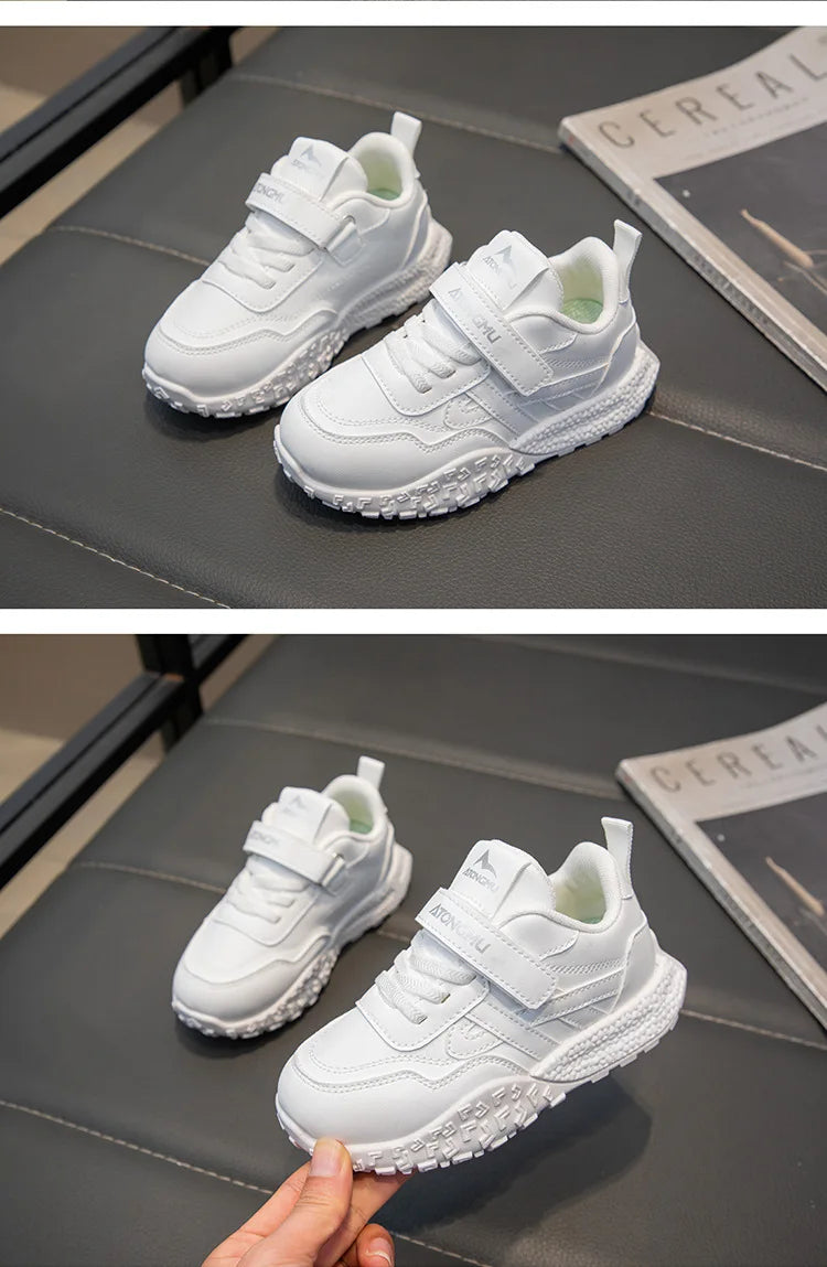 موضة 2025 ربيع جديد fashionable and handsome sports shoes for أولاد and بنات comfortable ناعم soled children's shoes